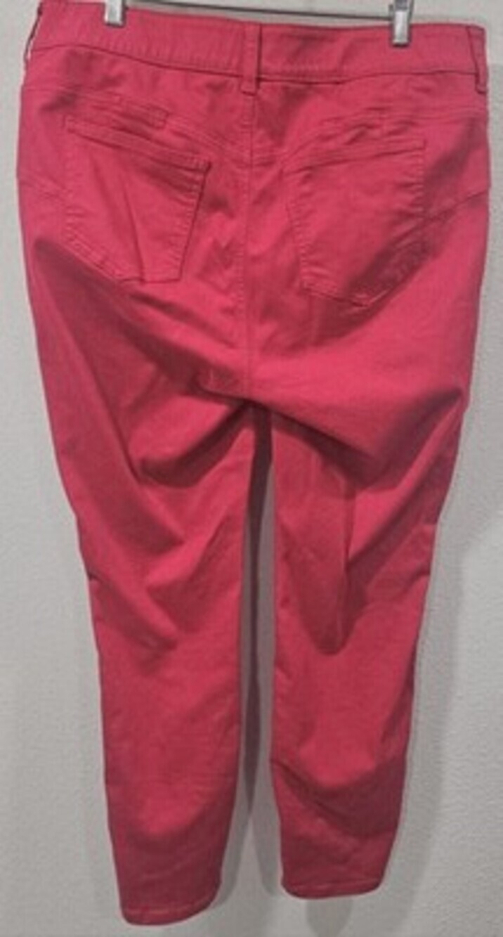 Torrid Women's Bomb Shell Skinny Super Soft Viva Magenta Stretch Jeans Sz 16S - Picture 2 of 11